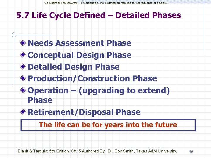 Copyright © The Mc. Graw-Hill Companies, Inc. Permission required for reproduction or display. 5.