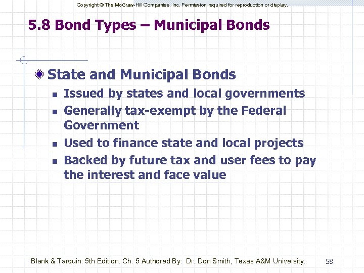 Copyright © The Mc. Graw-Hill Companies, Inc. Permission required for reproduction or display. 5.