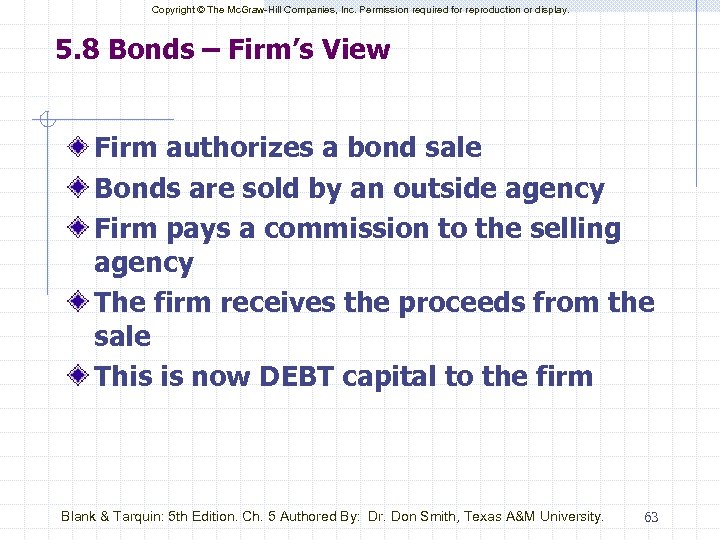 Copyright © The Mc. Graw-Hill Companies, Inc. Permission required for reproduction or display. 5.