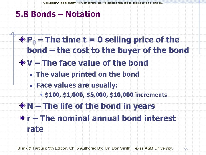 Copyright © The Mc. Graw-Hill Companies, Inc. Permission required for reproduction or display. 5.