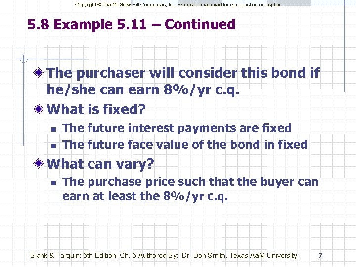 Copyright © The Mc. Graw-Hill Companies, Inc. Permission required for reproduction or display. 5.