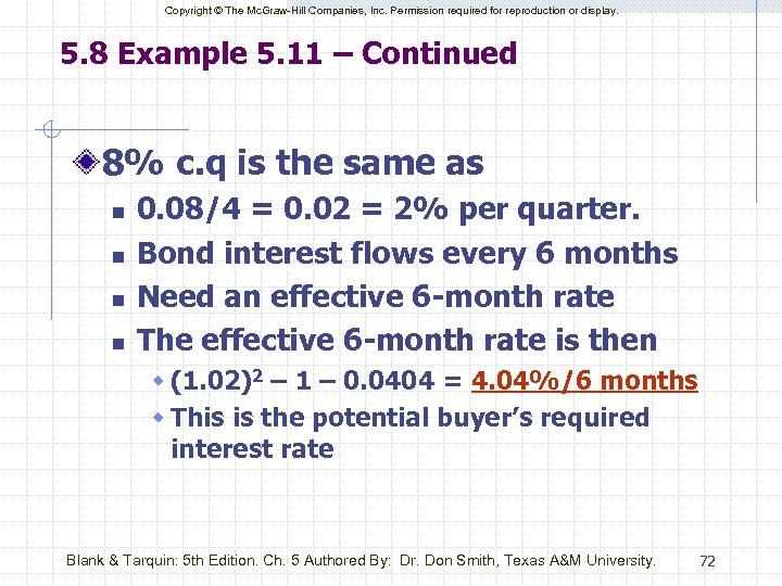 Copyright © The Mc. Graw-Hill Companies, Inc. Permission required for reproduction or display. 5.