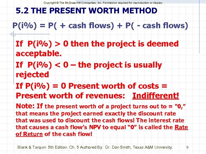 Copyright © The Mc. Graw-Hill Companies, Inc. Permission required for reproduction or display. 5.