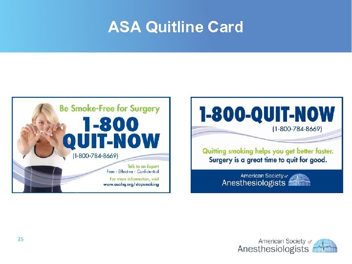 ASA Quitline Card 25 