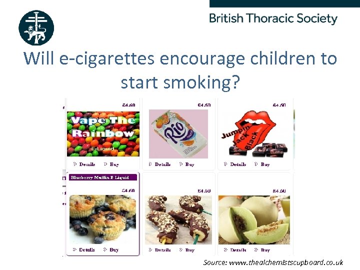 Will e-cigarettes encourage children to start smoking? Better Lung Health For All Source: www.