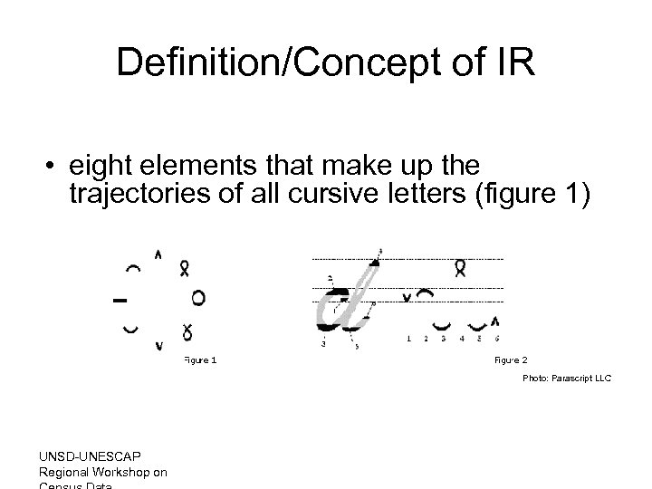 Definition/Concept of IR • eight elements that make up the trajectories of all cursive