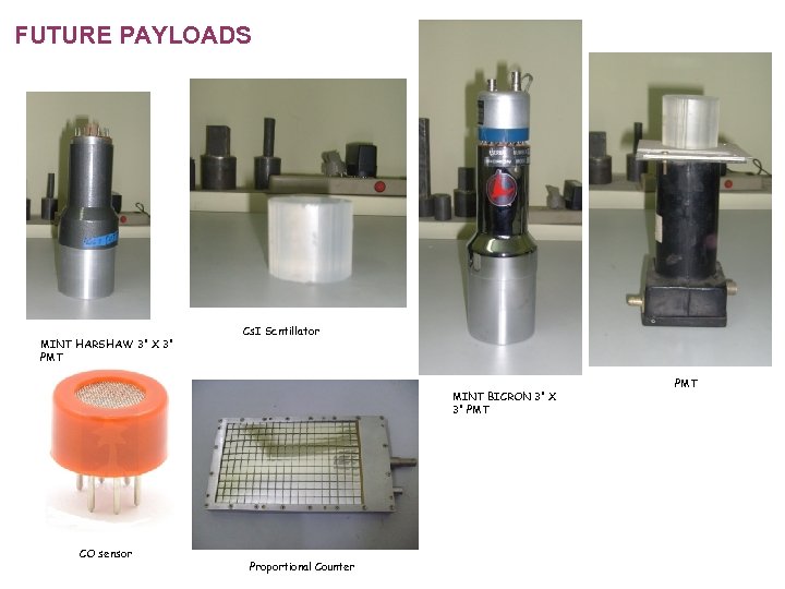 FUTURE PAYLOADS MINT HARSHAW 3” X 3” PMT Cs. I Scntillator MINT BICRON 3”