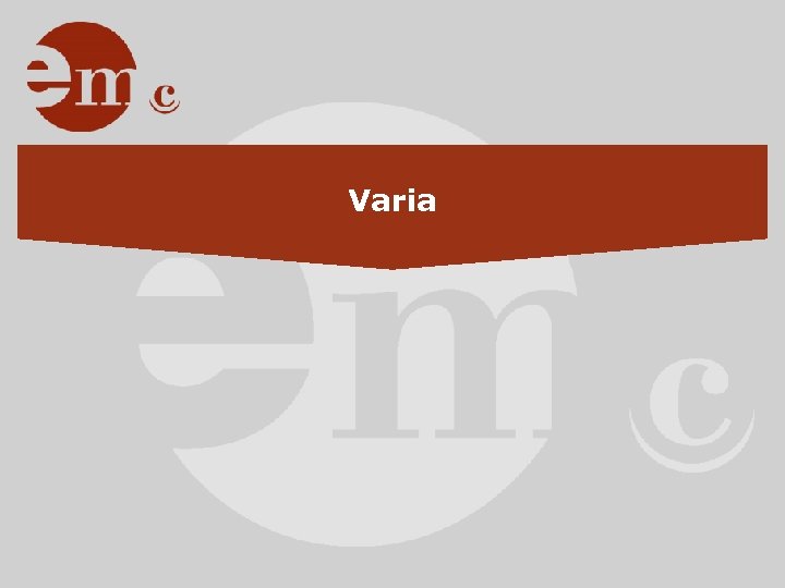 Varia 