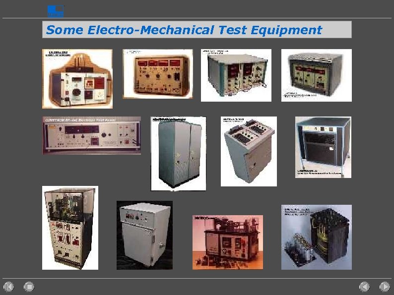 Some Electro-Mechanical Test Equipment 