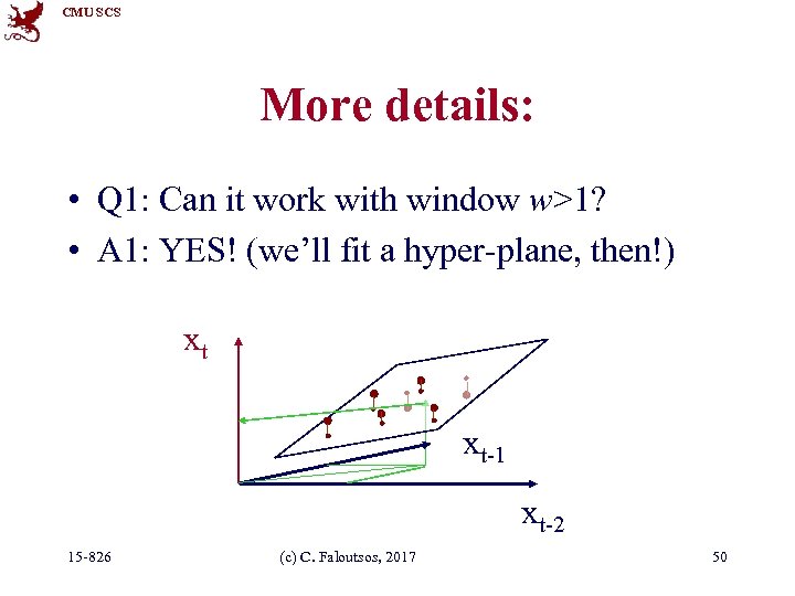 CMU SCS More details: • Q 1: Can it work with window w>1? •