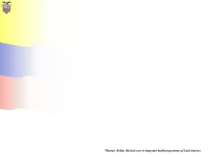 *Roemer, Milton. Medical care in integrated health programmes of Latin America 