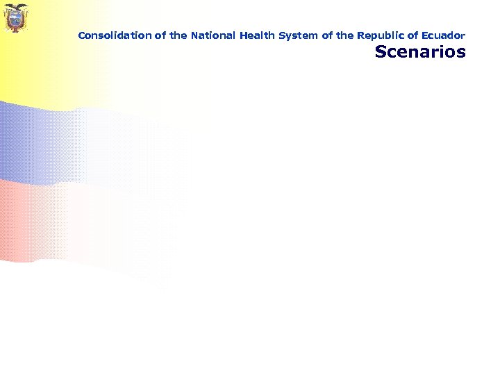 Consolidation of the National Health System of the Republic of Ecuador Scenarios 