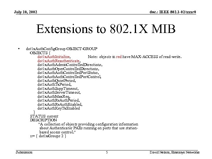 July 10, 2002 doc. : IEEE 802. 1 -02/xxxr 0 Extensions to 802. 1