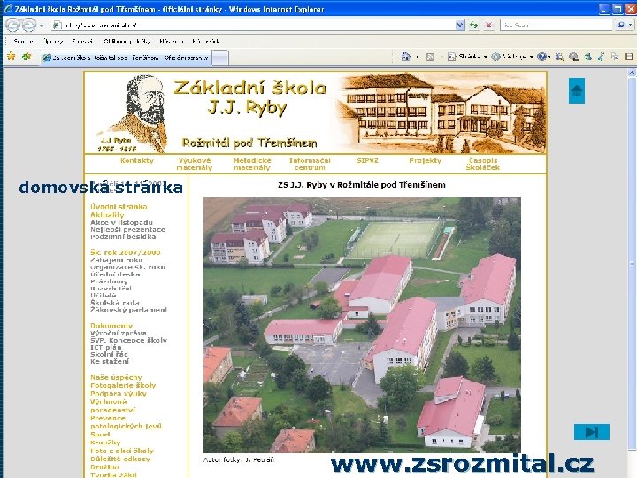 domovská stránka www. zsrozmital. cz 