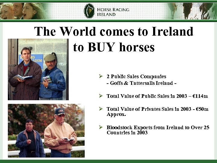 The World comes to Ireland to BUY horses Ø 2 Public Sales Companies -