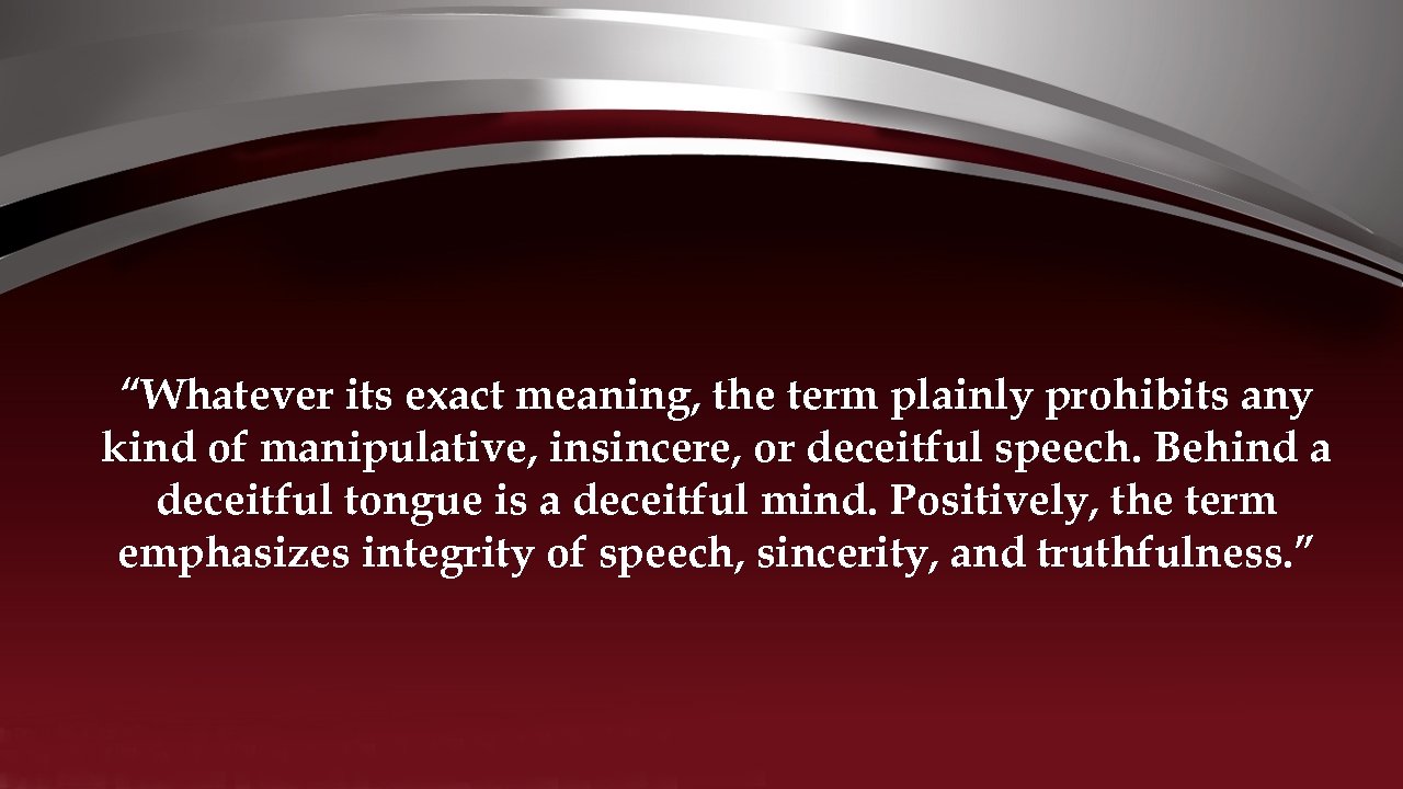“Whatever its exact meaning, the term plainly prohibits any kind of manipulative, insincere, or