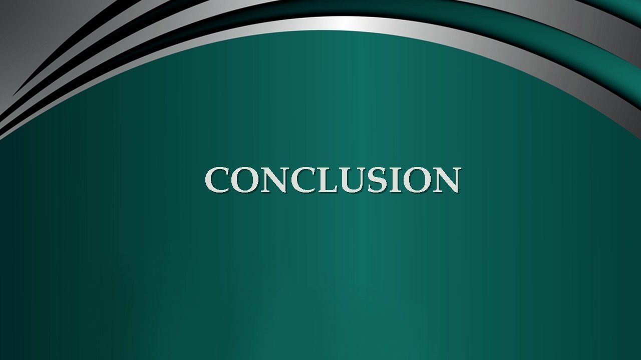 CONCLUSION 