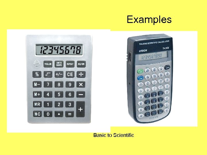 Examples Basic to Scientific 