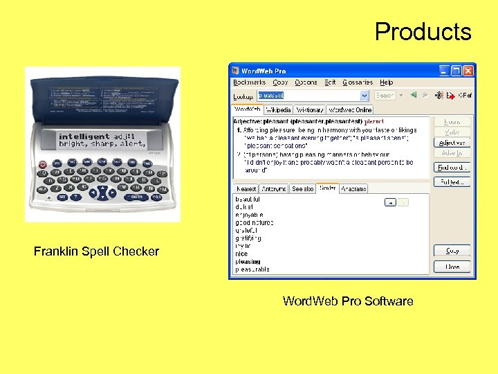 Products Franklin Spell Checker Word. Web Pro Software 