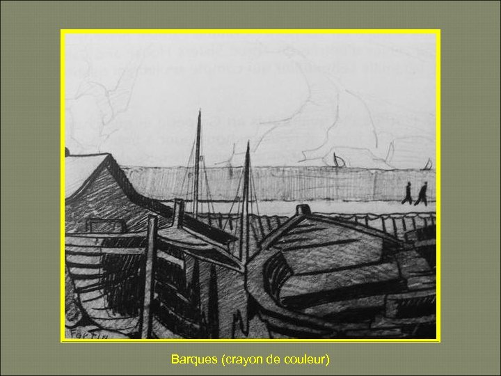 Barques (crayon de couleur) 