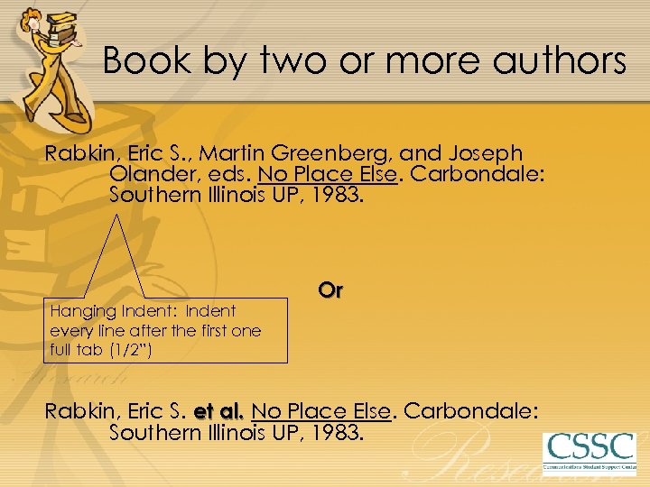 Book by two or more authors Rabkin, Eric S. , Martin Greenberg, and Joseph