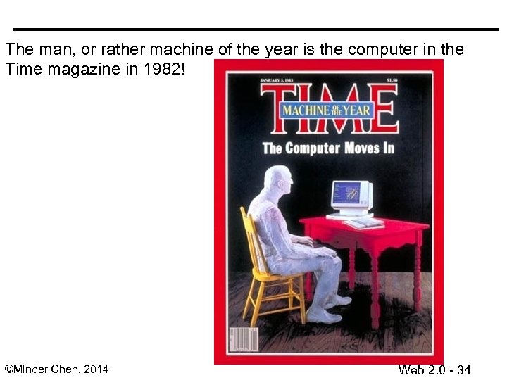 The man, or rather machine of the year is the computer in the Time