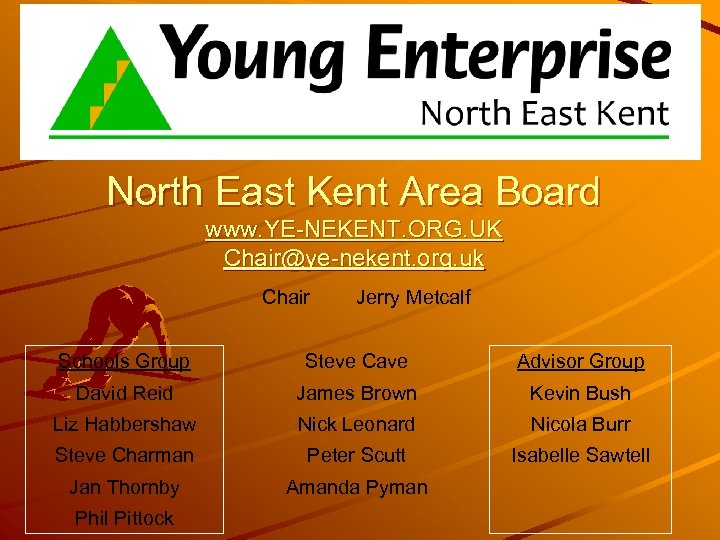 North East Kent Area Board www. YE-NEKENT. ORG. UK Chair@ye-nekent. org. uk Chair Jerry