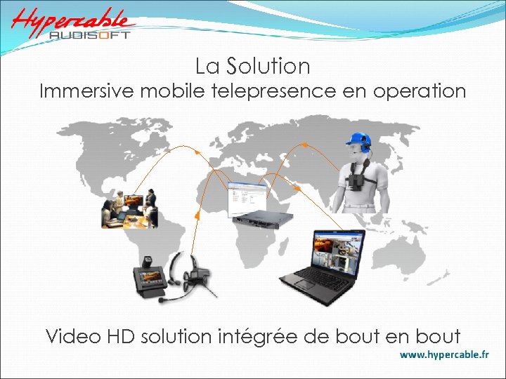 La Solution Immersive mobile telepresence en operation Video HD solution intégrée de bout en