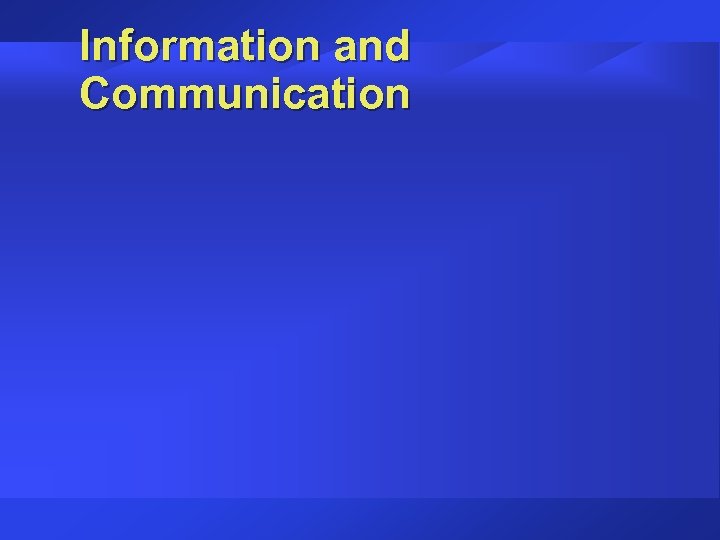 Information and Communication 