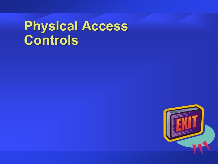Physical Access Controls 