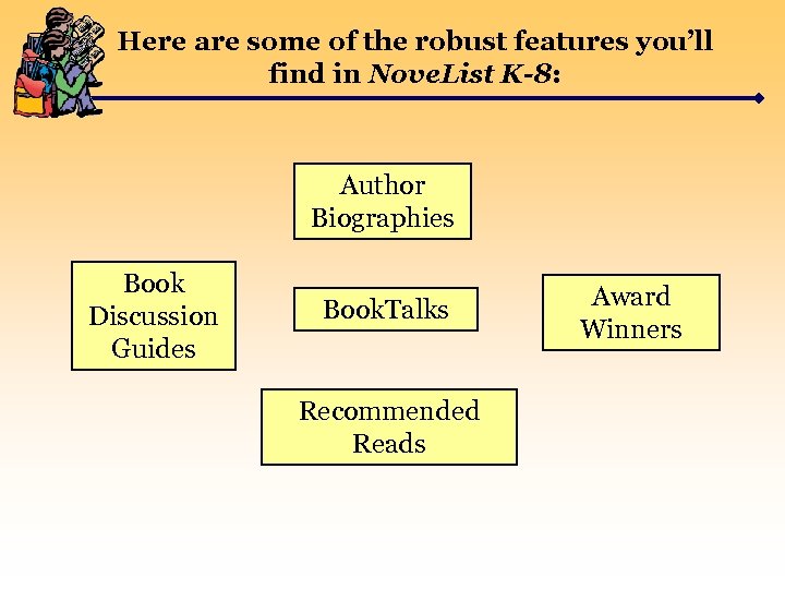 Here are some of the robust features you’ll find in Nove. List K-8: Author