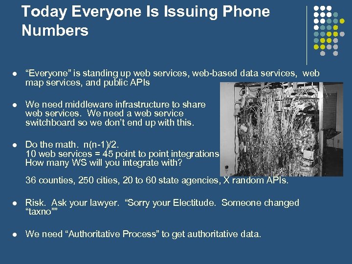 Today Everyone Is Issuing Phone Numbers l “Everyone” is standing up web services, web-based