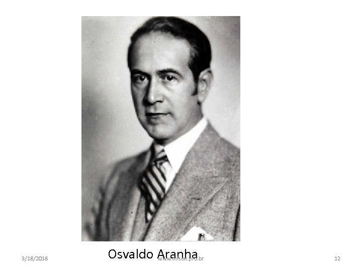 3/18/2018 Osvaldo Aranha www. nilson. pro. br 12 