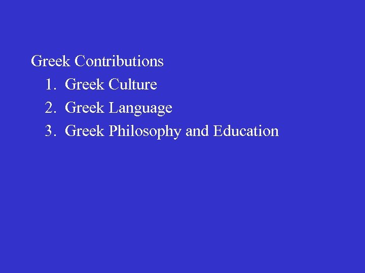 Contributions To Early Christianity Greek Contributions 1