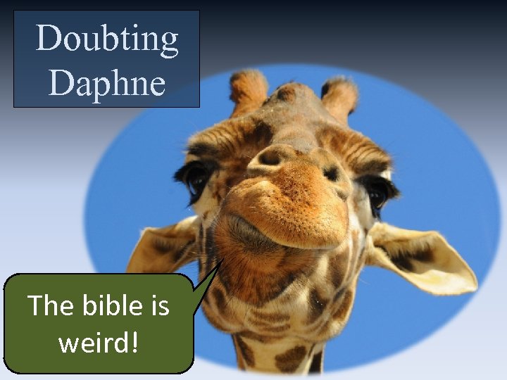 Doubting Daphne The bible is weird! 