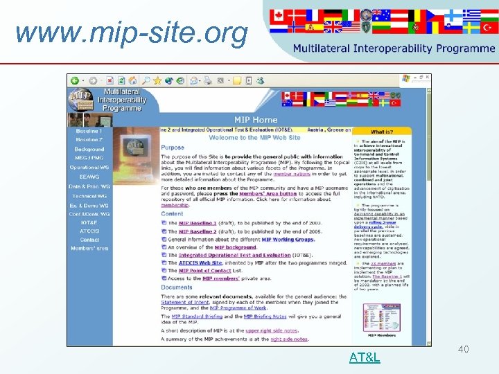 www. mip-site. org AT&L 40 