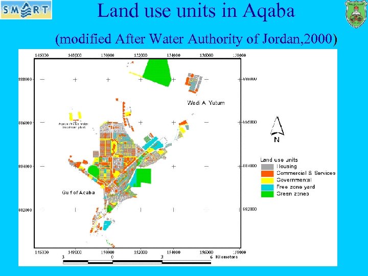 Land use units in Aqaba (modified After Water Authority of Jordan, 2000) 