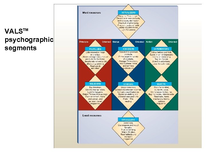 VALSTM psychographic segments 