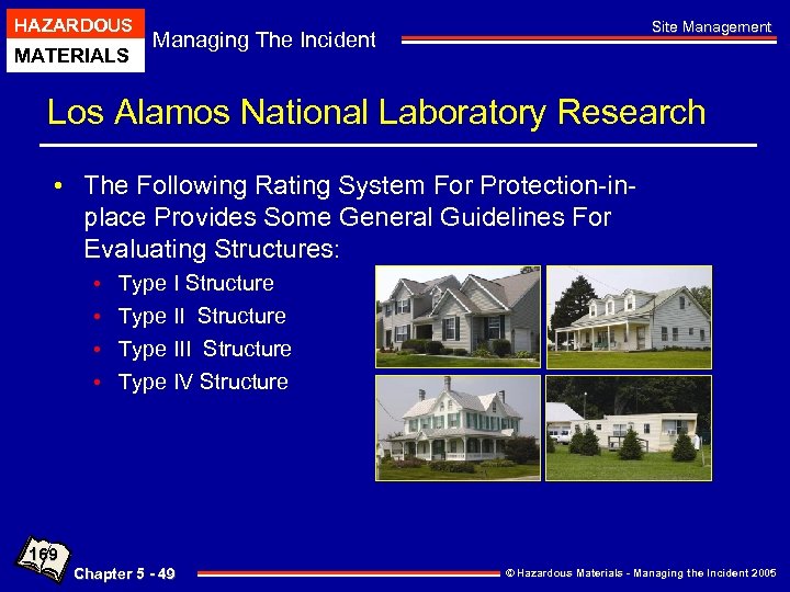 HAZARDOUS MATERIALS Site Management Managing The Incident Los Alamos National Laboratory Research • The