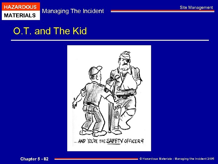 HAZARDOUS MATERIALS Managing The Incident Site Management O. T. and The Kid Chapter 5