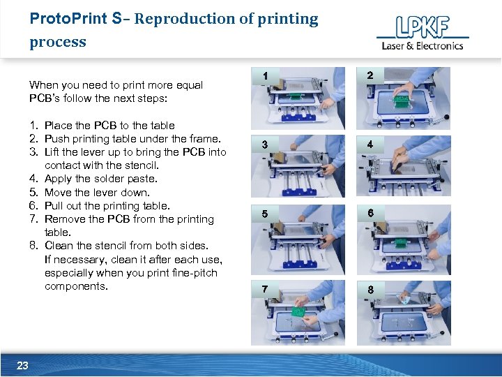 Proto. Print S– Reproduction of printing process When you need to print more equal