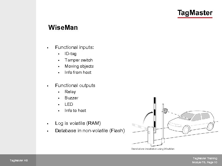 Wise. Man § Functional inputs: § § § Functional outputs § § § ID-tag