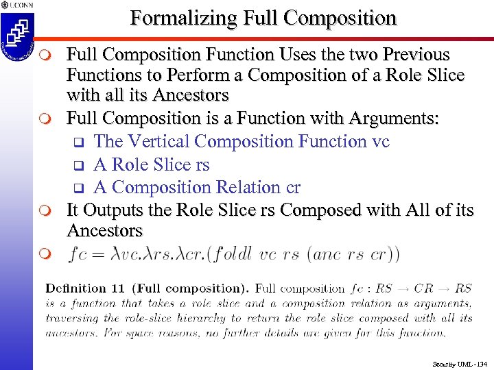 Formalizing Full Composition m m m Full Composition Function Uses the two Previous Functions