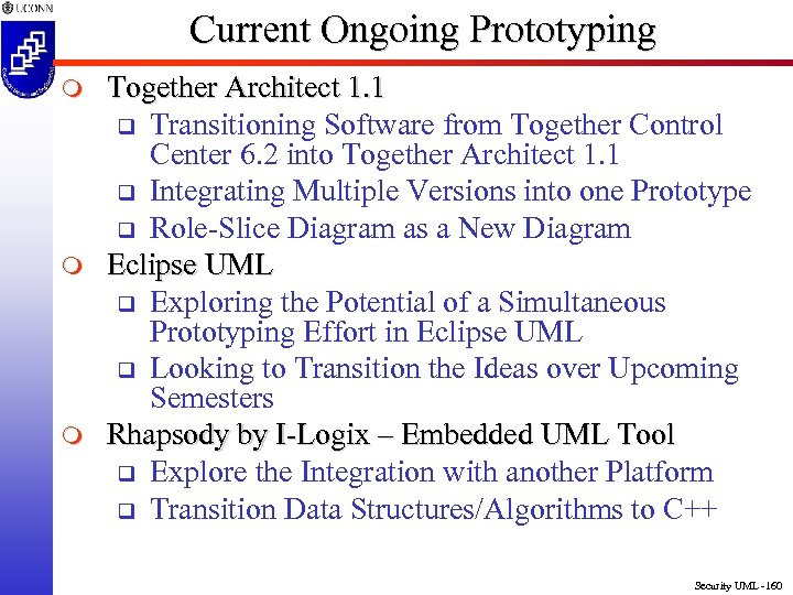 Current Ongoing Prototyping m m m Together Architect 1. 1 q Transitioning Software from