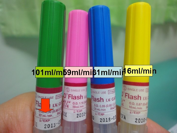 16 ml/min 101 ml/min 59 ml/min 31 ml/min 