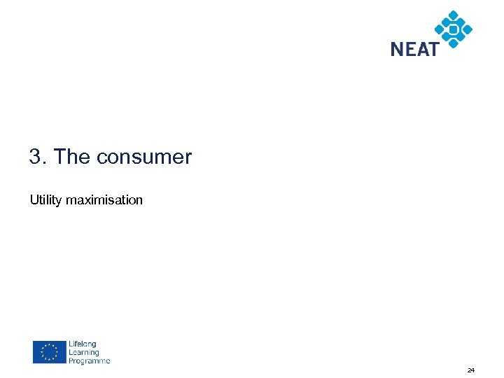 3. The consumer Utility maximisation 24 