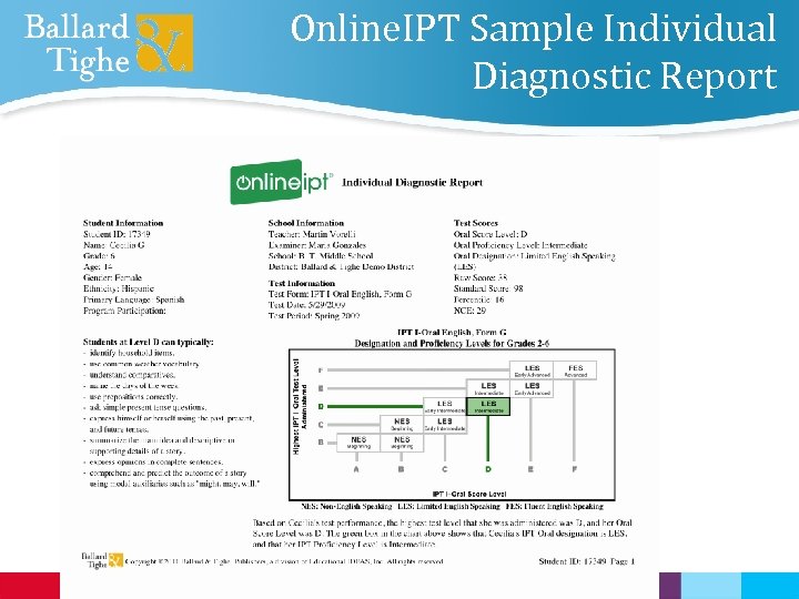 Online. IPT Sample Individual Diagnostic Report 