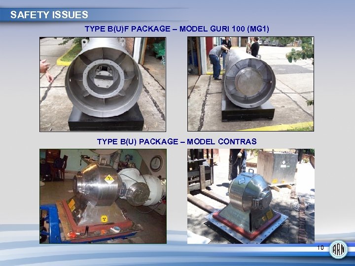 SAFETY ISSUES TYPE B(U)F PACKAGE – MODEL GURI 100 (MG 1) TYPE B(U) PACKAGE