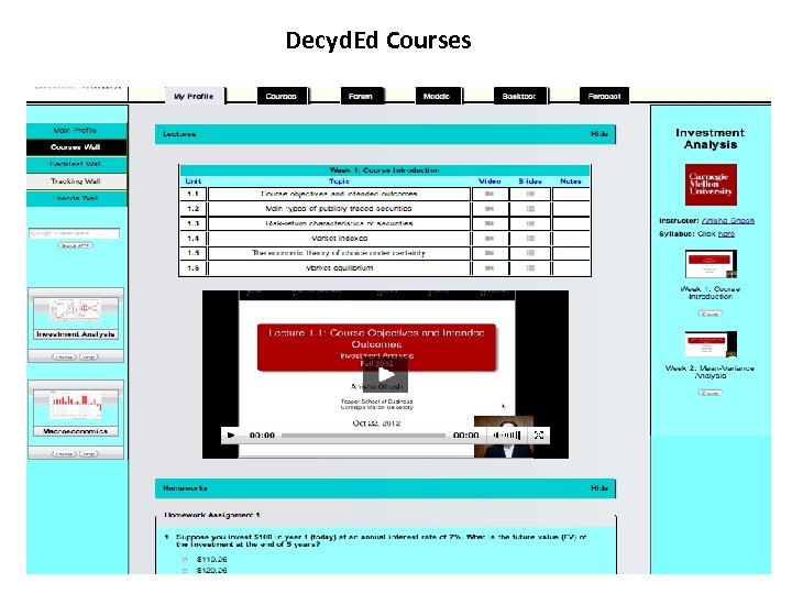 Decyd. Ed Courses 