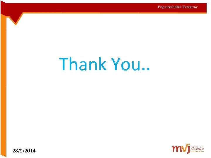 Thank You. . 28/9/2014 